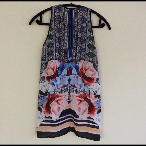 CLOVER CANYON Semi-sheer printed crew neck top - Picture 4 of 8